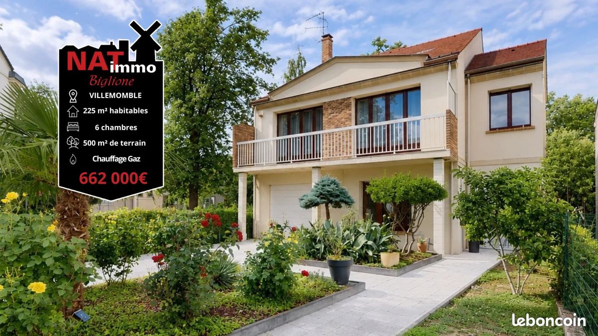 Maison 8 pièces 225 m² · à Villemomble · 225 m² · 662 000 €