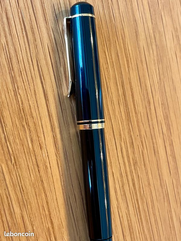 Stylo Plume Waterman Ancien - Noir, Bouchon Argenté, à Cartouches - Occasion, Parfait Pour Collectionneurs