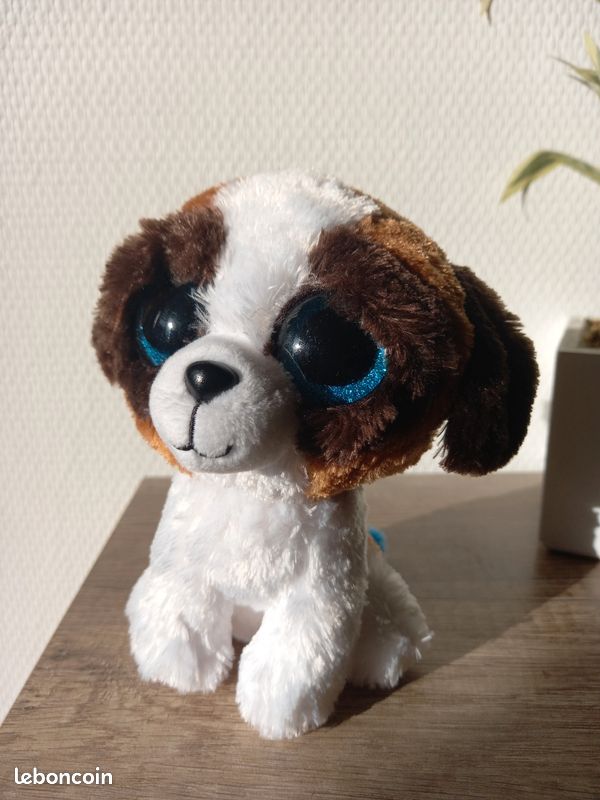 Peluche chien aux yeux bleus ty Jeux Jouets