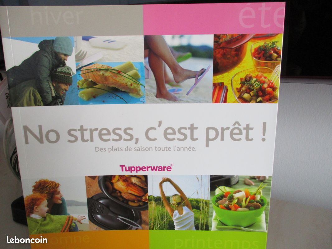 Livre de 40 recettes neuf de Tupperware "No stess, c'est prêt " (image 1)