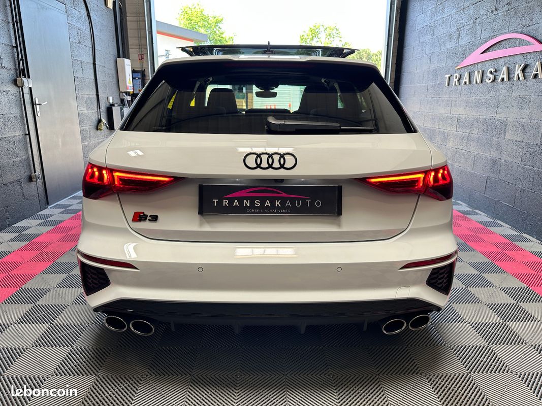 AUDI S3 SPORTBACK TFSI 310 S tronic 7 Quattro FRANCAISE/1ER MAIN/SUIVI AUDI/T.O/MATRIX/MEPLAT/SIEGES DINAMICA/LED MULT (image 6)