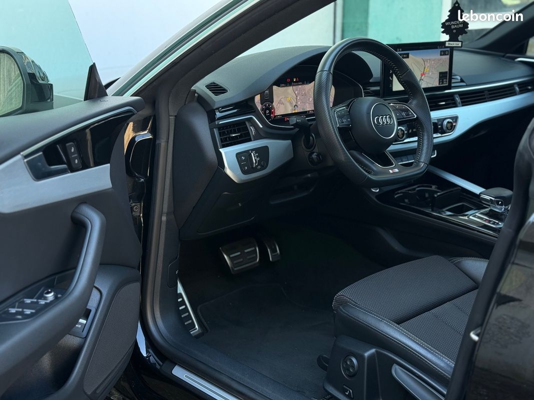 AUDI A5 SPORTBACK 459/mois GARANTIE 6 ANS 40 TDI 190ch S-TRONIC 7 S LINE Toit ouvrant RS Audi SPORT Méplat COCKPIT AppleCarPlay 1ère MAIN Origine française Aucun frais à prévoir (image 7)