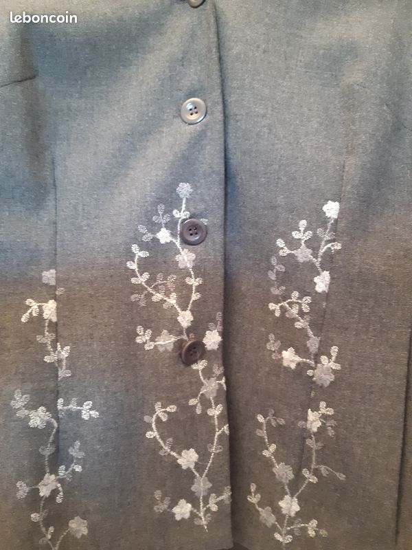Veste de tailleur grise Caroll (image 2)