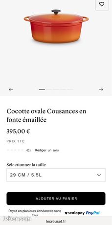 Ancien Faitout Fonte Emaillée Ancienne Cocotte Le Creuset Cousance 32 D1