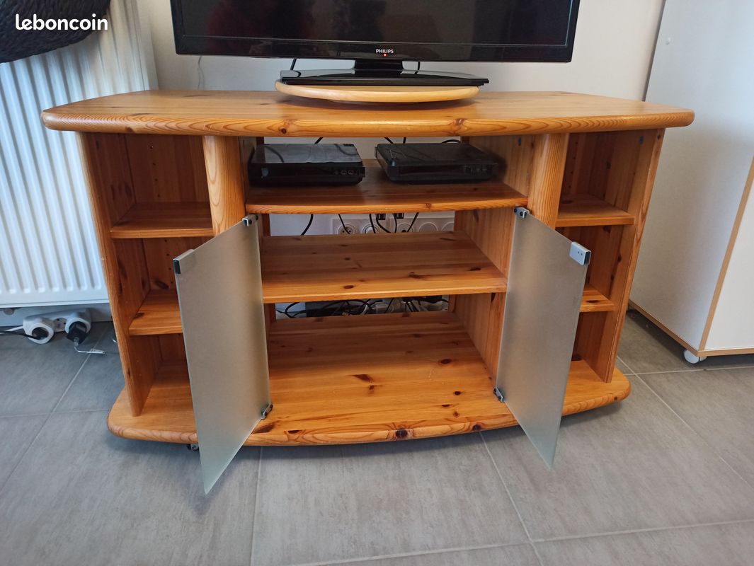 Meuble bois à roulettes (image 2)