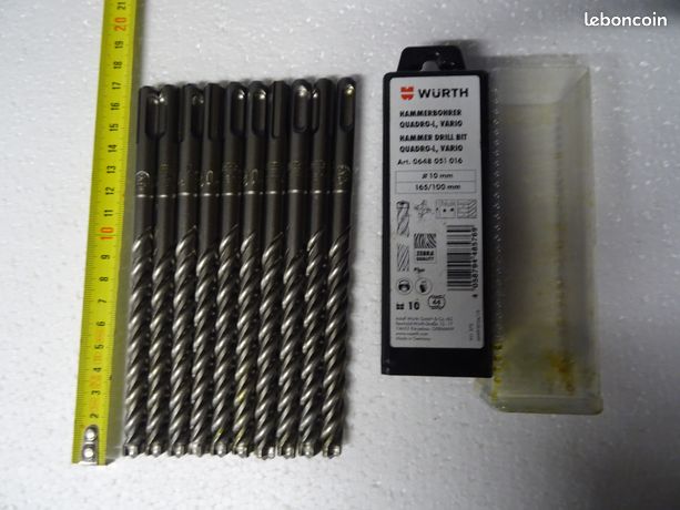 Lot De 3 Forets à Béton Hilti 12mm - Neufs Avec Défauts Mineurs Possibles