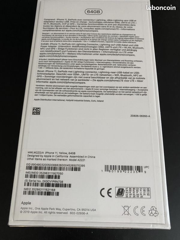IPhone 11 Jaune 64go sous blister (image 2)