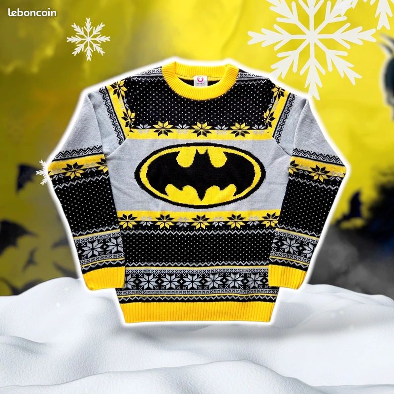 Pull à Capuche Batman Garçon Next – Noir – 11-12 Ans – 100% Coton – État Parfait