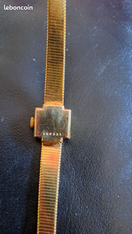Montre Lip Femme Vintage Mécanique - Boîtier Et Bracelet Plaqué Or, Fonctionne, Occasion