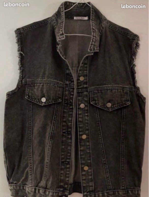 Veste Jean Noir Délavée - Allison (image 7)