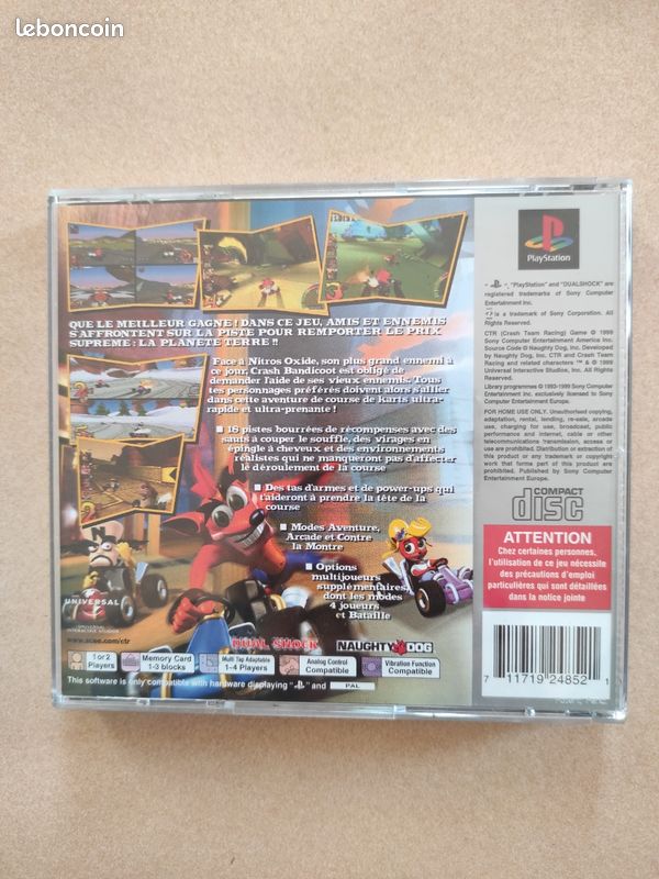 Jeu CTR Crash Team Racing - Jeux vidéo