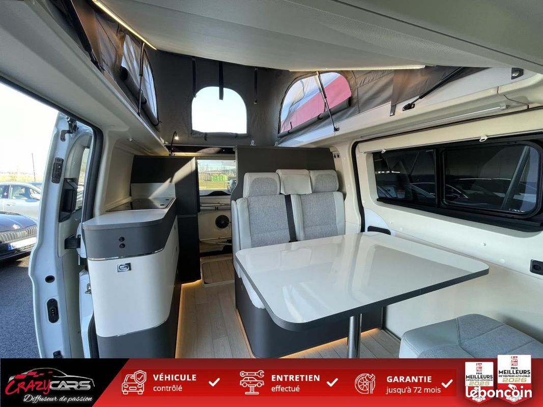 Westfalia custom nugget plus ford kelsey 2.0 ecoblue 170 - cam - camper pack - toit relevable (image 8)