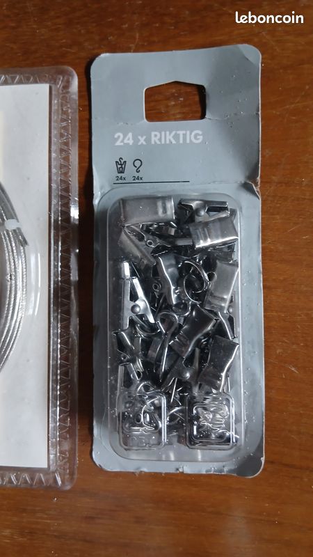 2 x Cable rideau Dignitet Ikea et pinces (image 6)