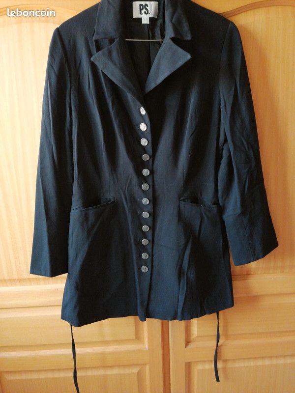 Veste Femme Taille 1 En Laine & Acrylique Noire - Neuve Sans Étiquette