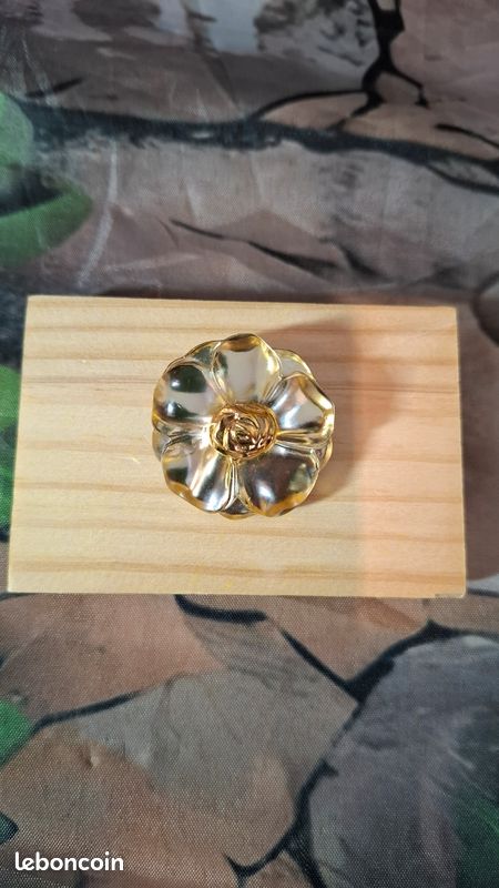 Broche fleur doré translucide lucite Kenzo vintage - Montres & Bijoux