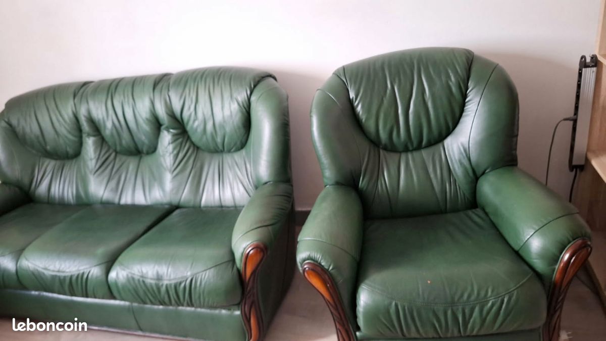 Canapé et 2 fauteuils (image 2)