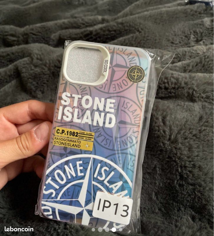 Coque Stone Island - iPhone 7/8/SE X XS XR 11 12 13 14 15 16 17 Plus Pro Max
