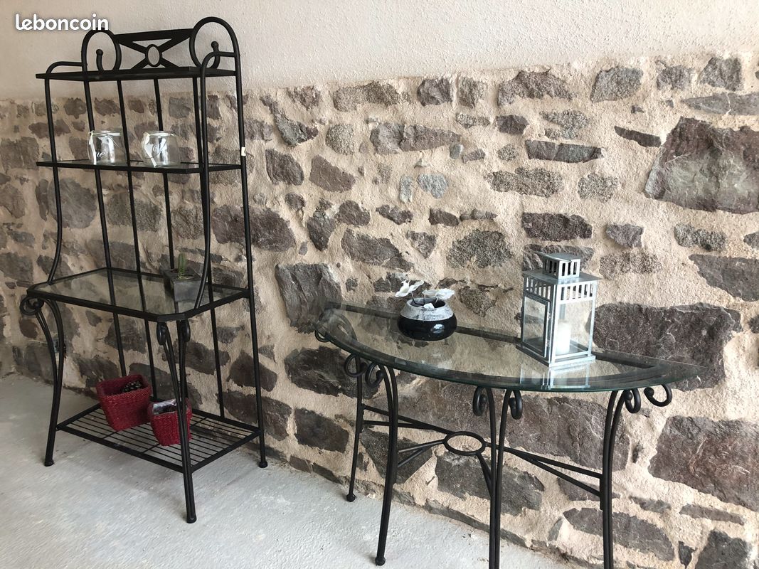 Etagère métal et verre (image 2)