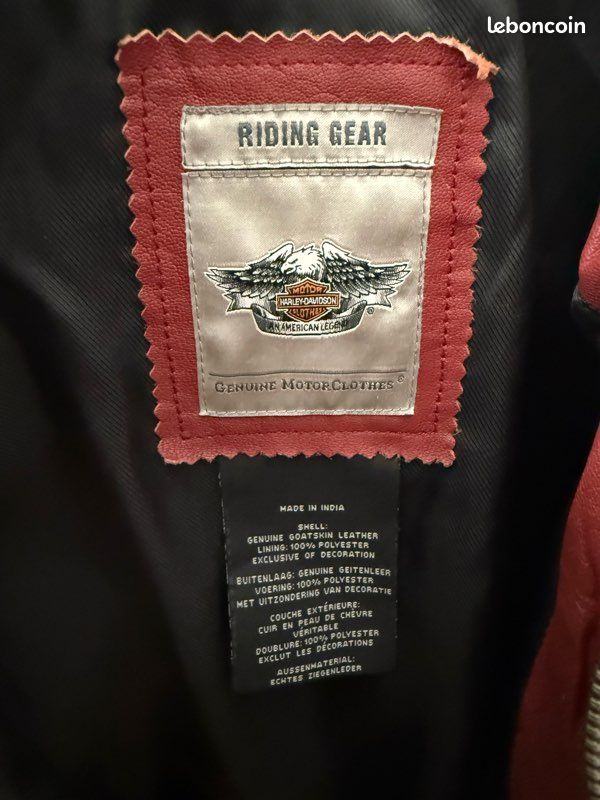 Veste Femme Harley-Davidson Noire Avec Broderie - Taille S - Occasion En Très Bon état