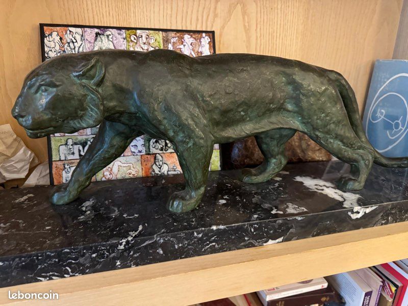 Panthère sculpture G Garreau 1930 (image 2)