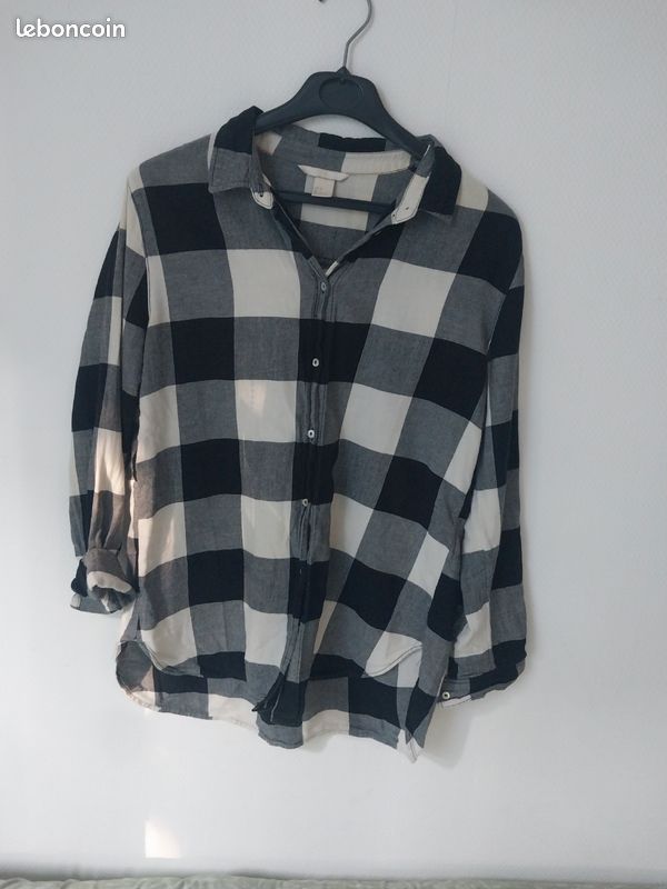 Chemise à carreaux H&M taille 36 (image 2)