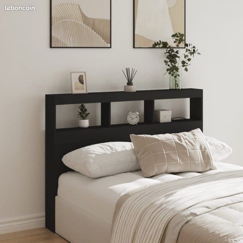 Tête de lit 🛏️ | 140cm - Noir (image 1)