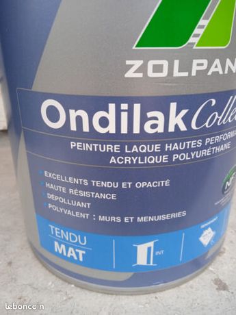 Laque Mate Haute Performance Zolpan Ondilak Collection - 3L - Blanc - NEUF