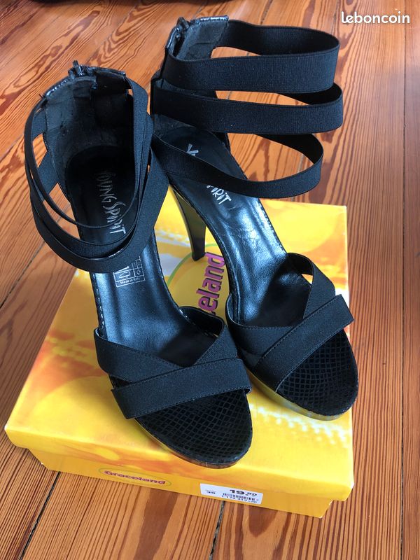 High Heels chaussures femmes 39 noir (image 1)