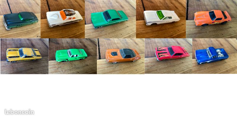 Lot de 10 voitures miniatures Hot Wheels (image 1)
