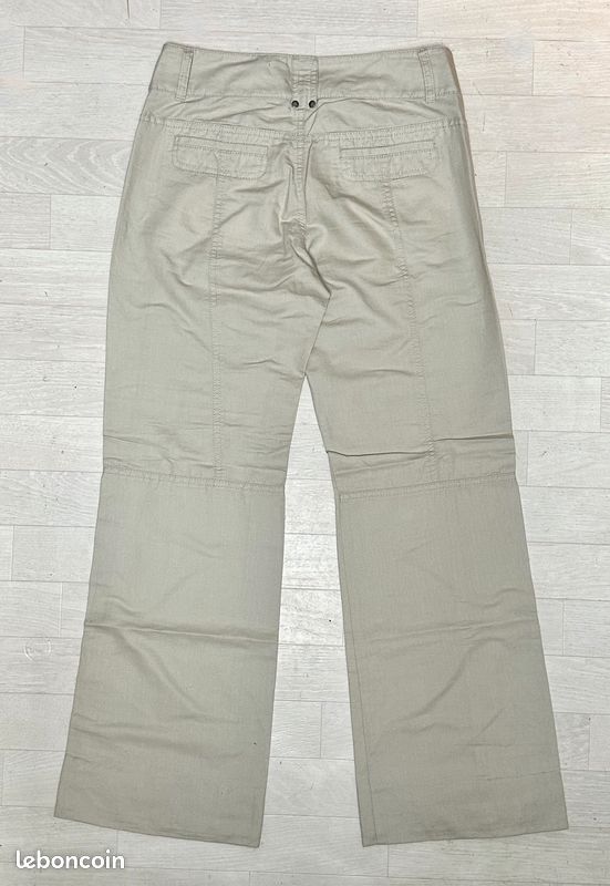 Pantalon femme beige Mexx en lin/coton T38/40 - TBE (image 2)