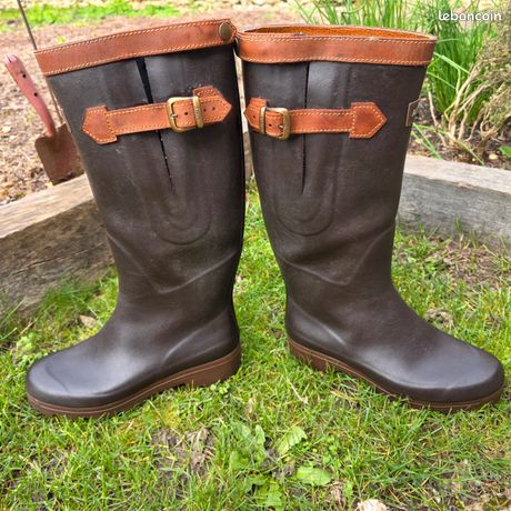 Bottes De Chasse Vintage L.L.Bean - Coupe Basse, Taille 5M, Cuir Et Caoutchouc