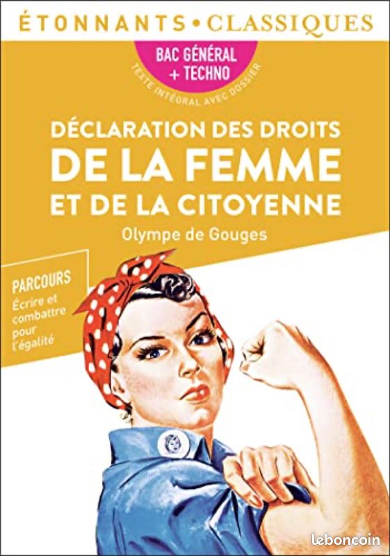 Déclaration des droits de la femme et de la citoyenne, Olympe de Gouges (image 1)