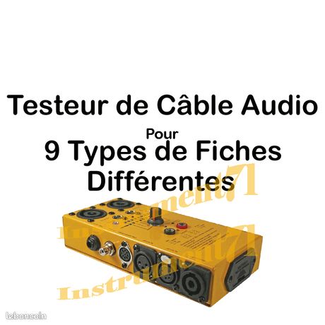 Testeurs de câbles dbx CT2 et CT3, MIDI, XLR, TRS, bananas. DMX, RJ45