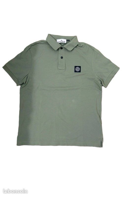 Polo kaki stone island M très bon état (image 1)