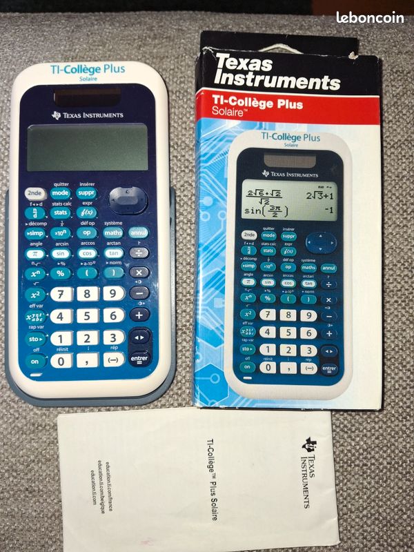 Calculatrice TI-Collège Plus Texas instruments (image 1)