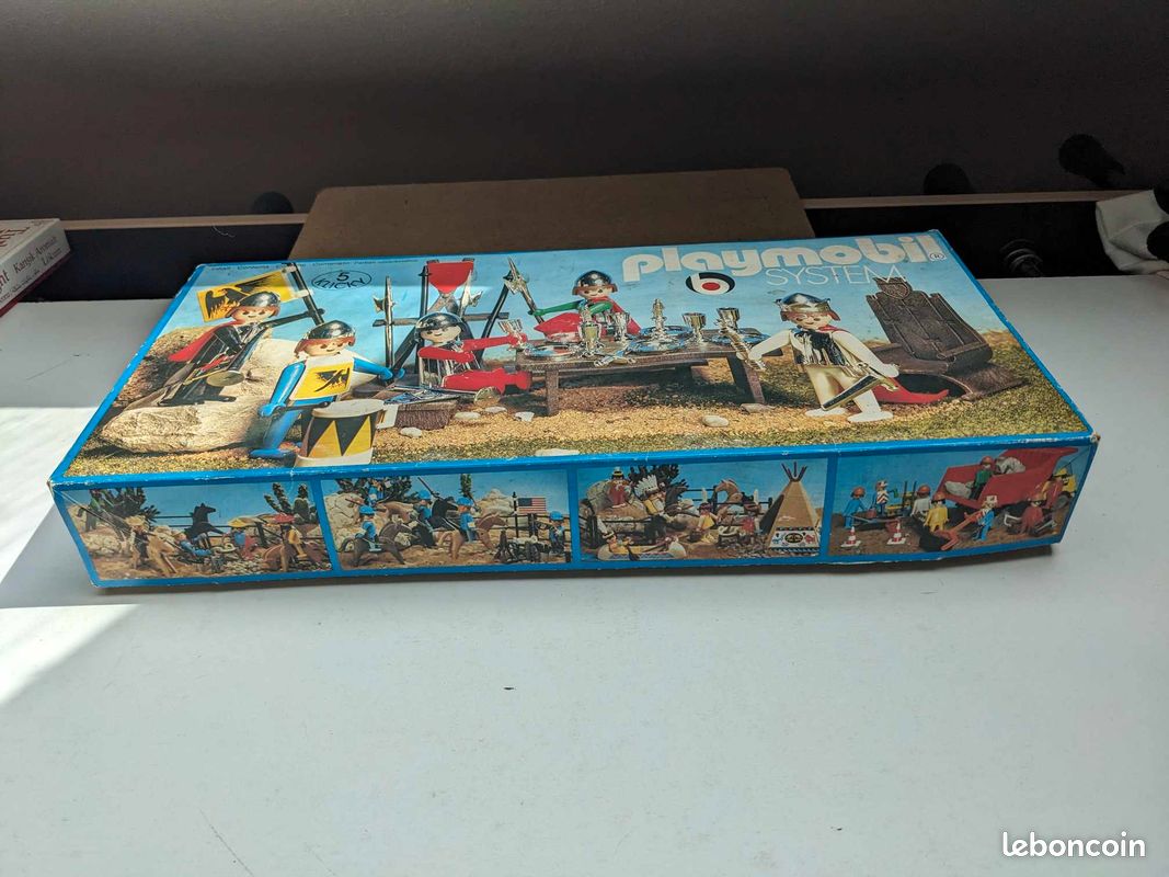 Playmobil chevaliers chrome faucon 3260 V2 en boite set exclusif vintage moyen âge médiéval très rare (image 5)