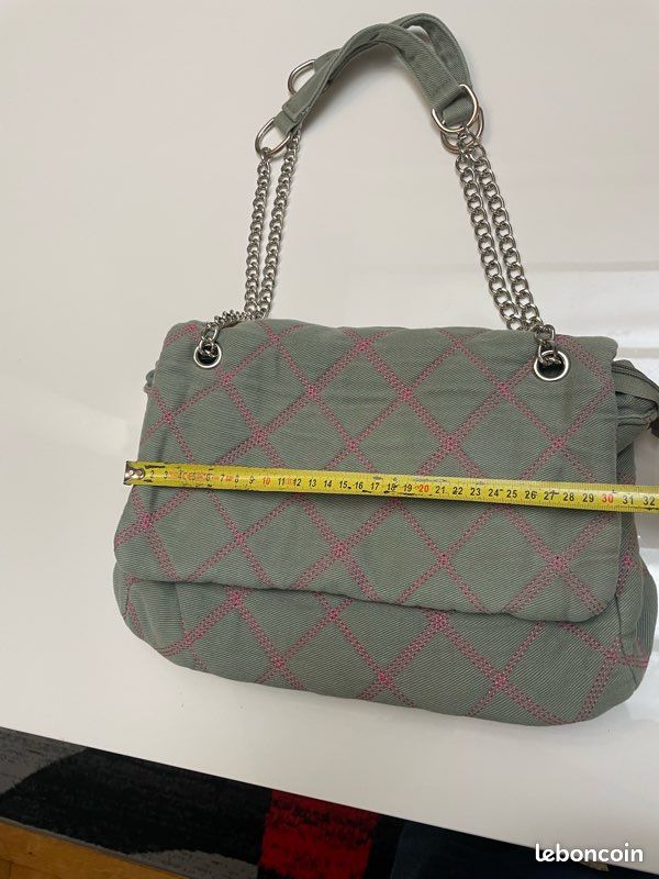 Sac à main en jean vert (image 6)