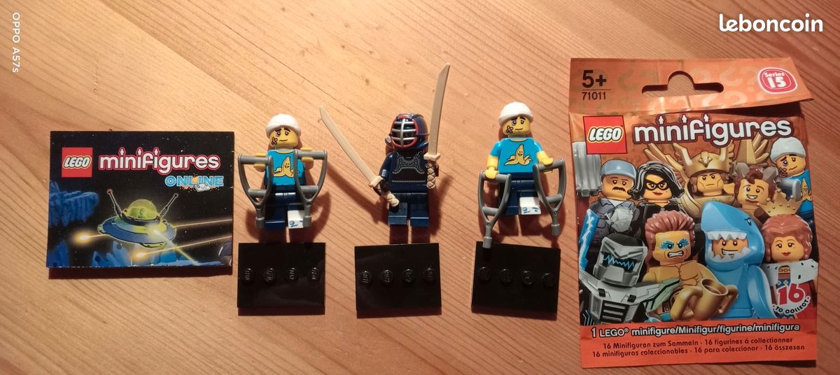 Lego 3 mini figurine série 15 avec notice (image 1)