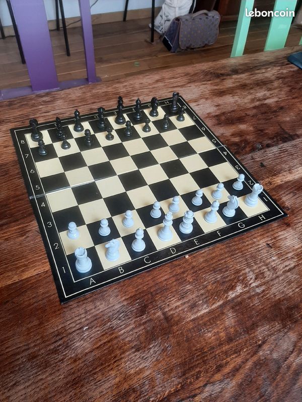 Pièces échecs plastique peint (image 1)