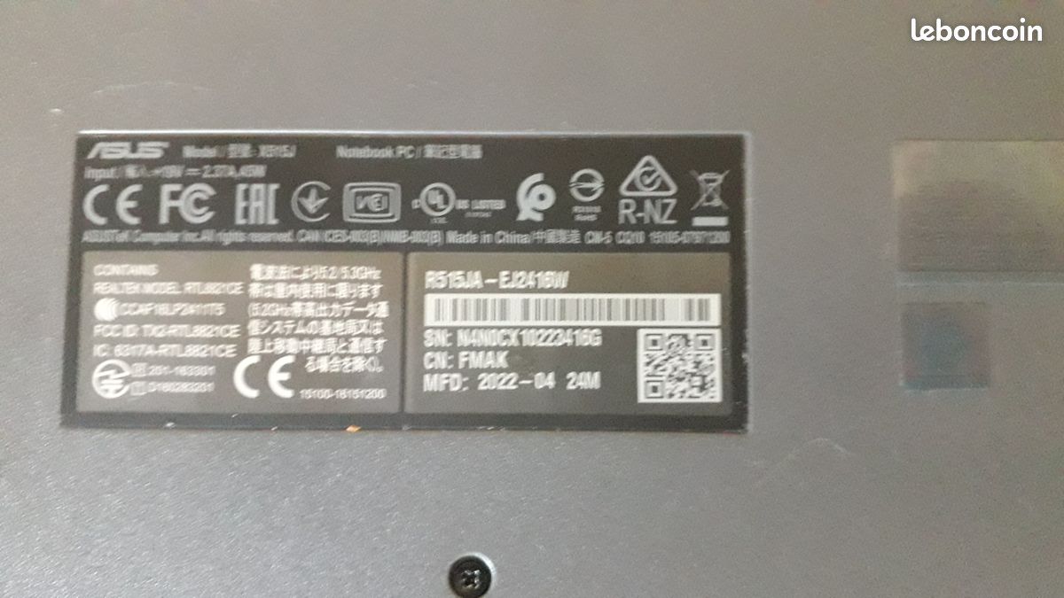 Ordinateur portable Asus R515JA (image 10)