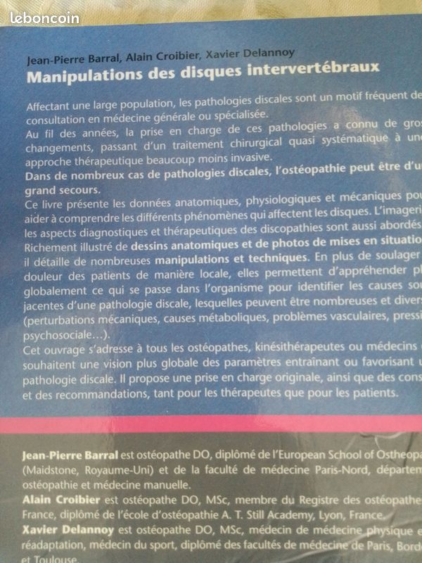 Manipulations des disques intervertebraux (image 3)