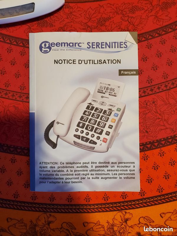Téléphone personne agée ou basse vision avec SOS (image 3)