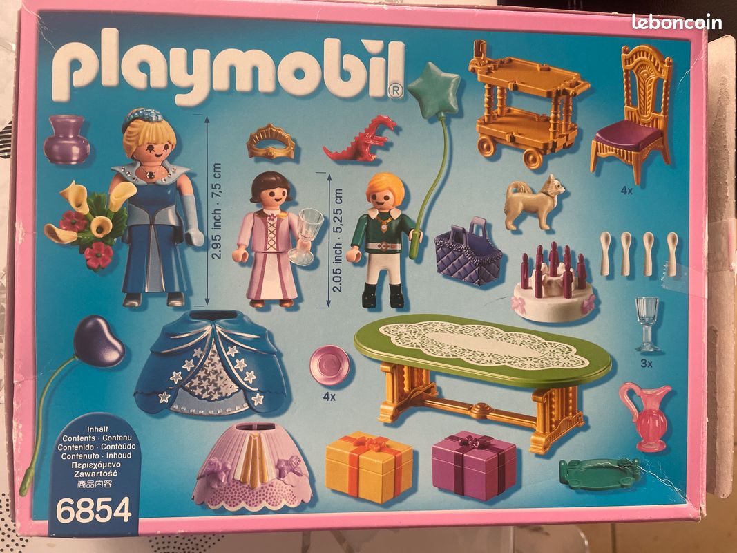 2 Chaises Playmobil Vintage Royal Château - Pièces D'occasion Pour Collection Ou Diorama
