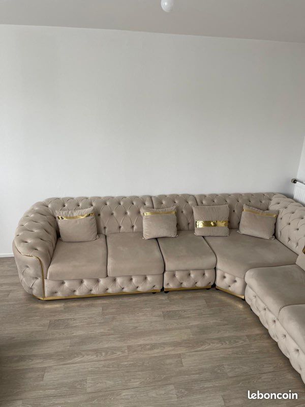 Canapé beige (image 3)
