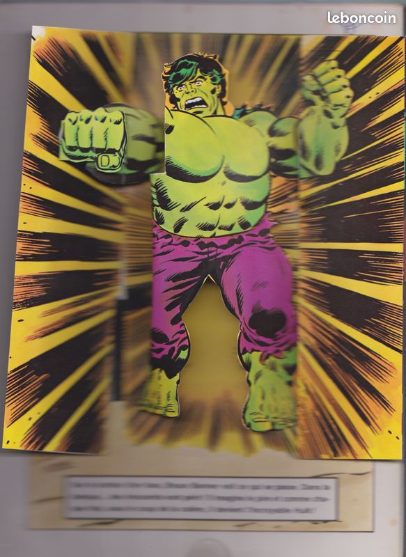 L'INCROYABLE HULK en relief et animé - 1981 (image 4)