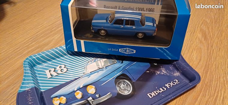RENAULT 8 GORDINI Ancien Norev N°14 T2, 1/43, Parfait Etat, Boite Copie