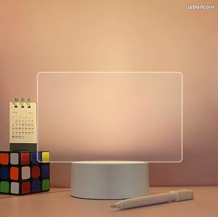 Veilleuse LED Créative Blanche – Batterie, Capteur Lumière, Pour Chambre Ado/fille – Marque Générique