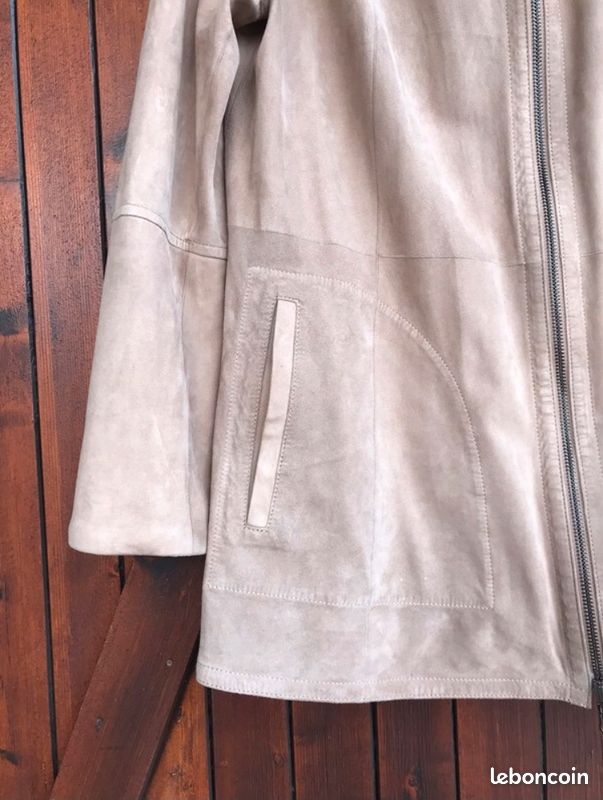 Très belle veste dame, cuir, réversible, XL (image 3)