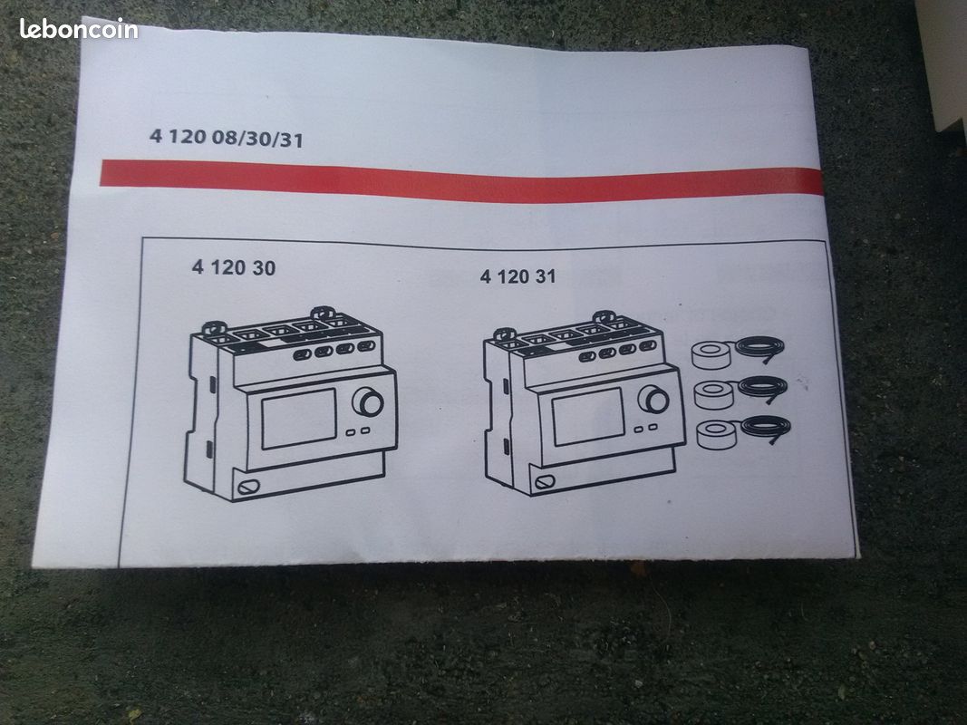 Pack Ecocompteur LEGRAND 412030 modulaire + 4 tores fermés 80A 412008 comptage (image 4)