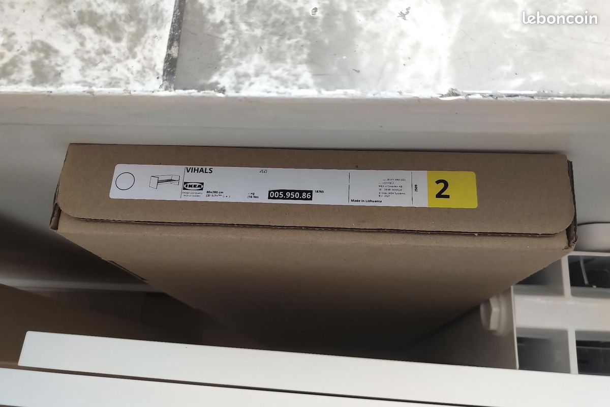 Lit IKEA VIHALS avec rangement blanc 80x200 cm - COMME NEUF (image 6)
